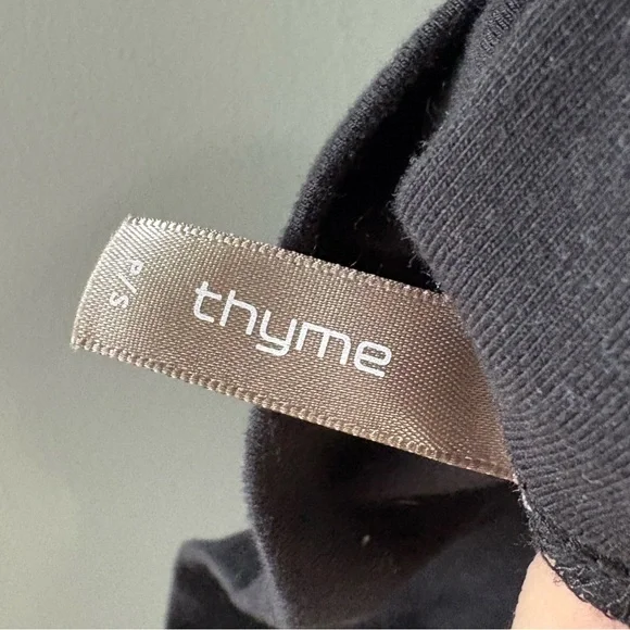 Thyme Maternity Black Pencil Skirt Small 🤰 Stretch Work Office Business Casual - Picture 7 of 8